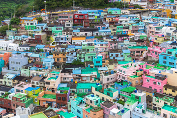  Busan, Korea - 02 Sep, 2025 - Colorful hillside houses of Gamcheon Culture Village in Busan, South Korea, vibrant urban landmark and popular travel destination for culture and art. © Saigonese