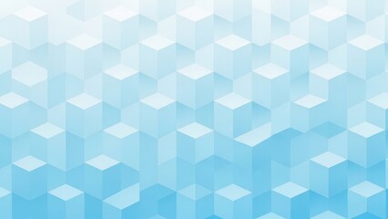 Dynamic geometric abstract background with varied height blue isometric cubes creating a modern visual effect and clean design