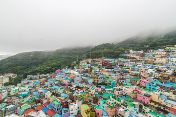  Busan, Korea - 02 Sep, 2025 - Colorful hillside houses of Gamcheon Culture Village in Busan, South Korea, vibrant urban landmark and popular travel destination for culture and art. © Saigonese
