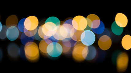 City Lights Bokeh Night