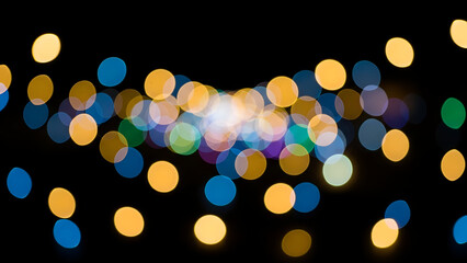 Bokeh Lights on Dark Background