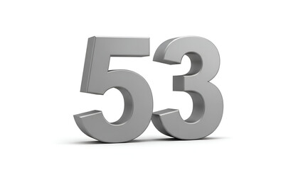 Obraz premium 53 Numeric Figure
