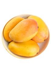 Fresh Ripe Mangoes in Bowl - Healthy Tropical Fruit