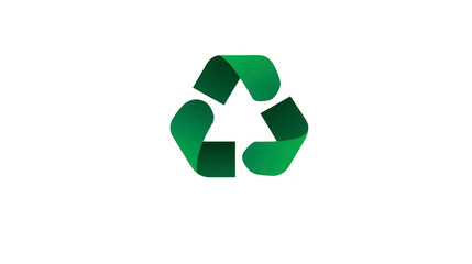 Recycling symbol green icon eco friendly sign sustainability concept environmental conservation reduce reuse recycle clean background modern design positive message