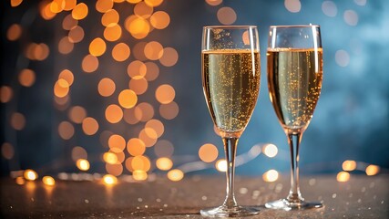 Celebratory champagne