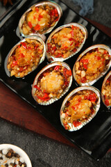 Spicy Korean Steamed Abalone with Garlic and Red Peppers