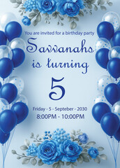 Elegant Adult Birthday Invitation Design with Minimal Luxury Style