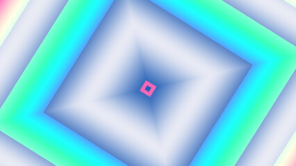 Abstract geometric tunnel background with soft gradient layers and glowing depth creating a futuristic visual perspective for technology branding and digital design use