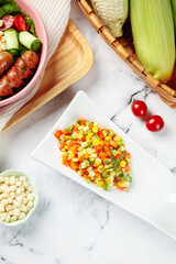 Fresh Mixed Vegetables for Healthy Meals and Fitness Nutrition