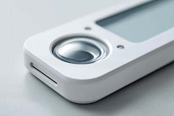 Compact bedside medical diagnostic device with circular optical sensor and modern polymer casing