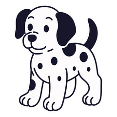 dog on white background 