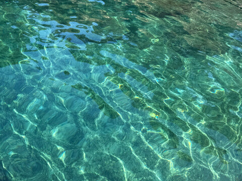 Crystal clear water of Adriatic sea.