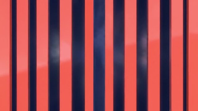 Abstract vertical coral and navy blue stripes create a vibrant and modern repeating geometric background pattern