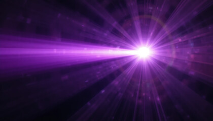 Obraz premium Abstract blue glowing background with radiant light beams and cosmic energy