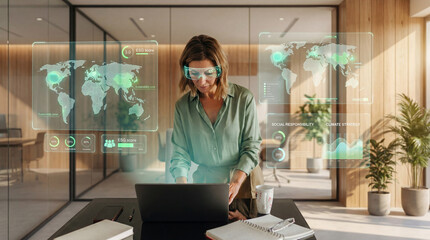 ESG Analyst Evaluating Global Sustainability Performance