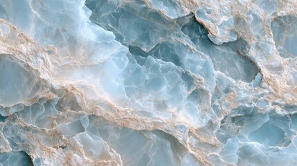 Fototapeta premium Blue marble minimalist background subtle beige tones elegant luxury texture