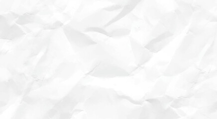 White crumpled paper texture background. Paper texture Crumpled White. Top view.
