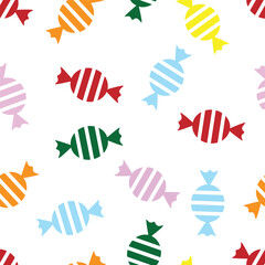 candy seamless pattern for background, texture, fabric motif, gift wrapping, wall decoration