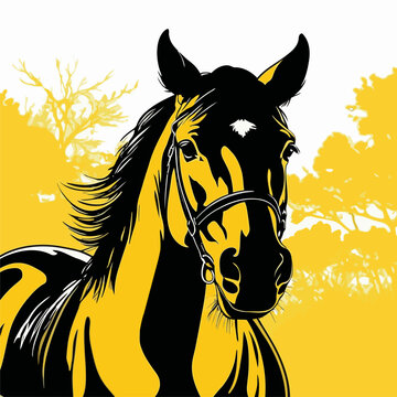 nice horse vector image