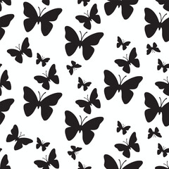 butterfly seamless pattern for background, texture, fabric motif, gift wrapping, wall decoration