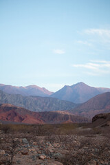 colorful mountains in the desert