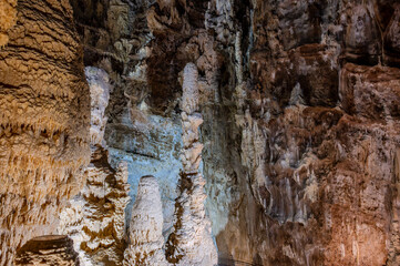 The Frasassi Caves are underground karst caves located in the municipality of Genga, in the province of Ancona, within the Gola della Rossa and Frasassi Regional Natural Park.