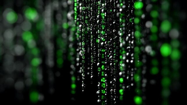 Abstract flowing digital code binary data wallpapers