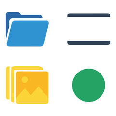 Simple graphic indicating a vector file placeholder or template