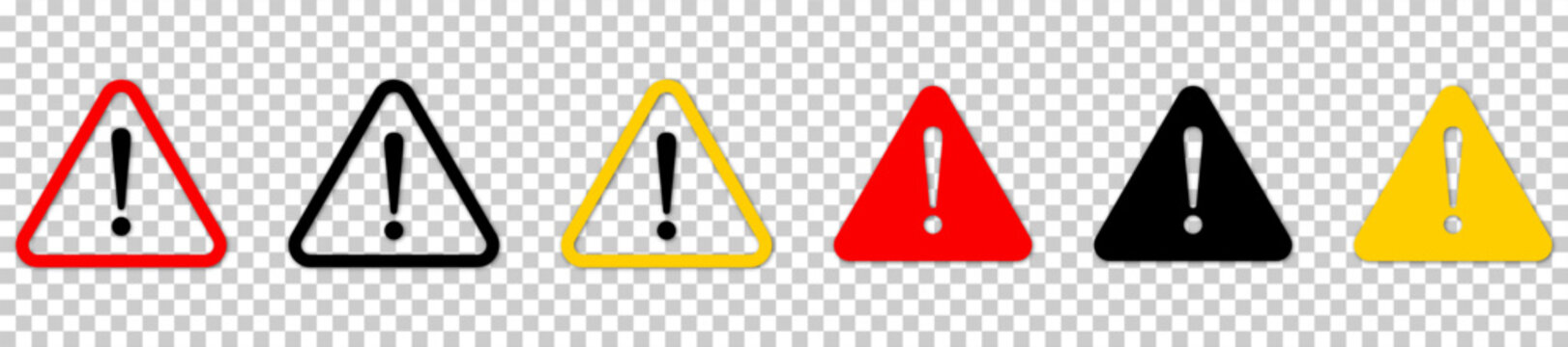 Set of warning signs
