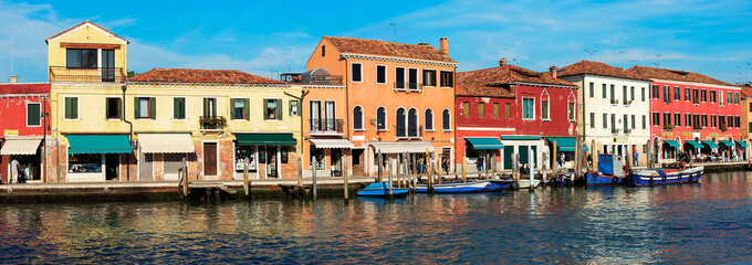 main canal in Murano Italy