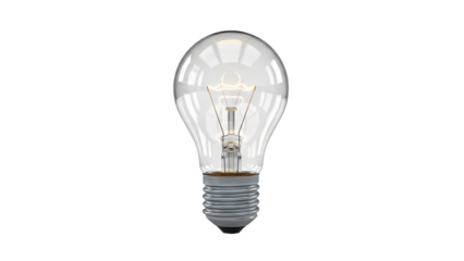 Light Bulb Isolated on White Background