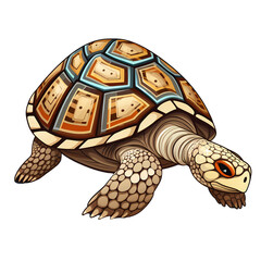 Detailed Turtle Shell Pattern Close-Up