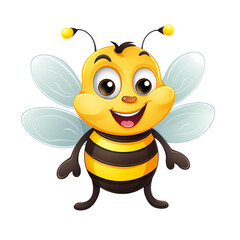 Bee Game Cartoon Illustration Template