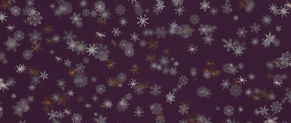 Artistic winter background with floating snowflakes. Perfect for seasonal greetings, holiday promotions, and cr