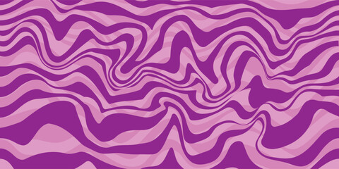 Purple abstract wavy lines seamless background with fluid stripes