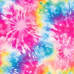 Fototapeta premium Tie dye Seamless Pattern, Spiral Tiedye pattern, Swirl Tie dye Texture, Tie dye digital paper, Tie dye background, Colorful Tie dye Pattern, Psychedelic Pattern, Fabric pattern