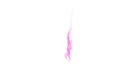 Obraz premium Vibrant pink ethereal smoke fluid flow on black Abstract delicate light movement digital art mystical visual effect glow