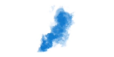 Vibrant blue smoke abstract texture effect on dark black background Dynamic ethereal vapor cloud particle overlay for