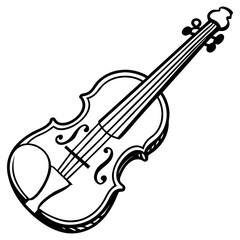 violin vector illustration