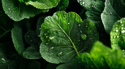 Healthy background of cruciferous cabbage family, vibrant emerald greens and natural textures