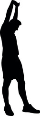 a man body silhouette vector