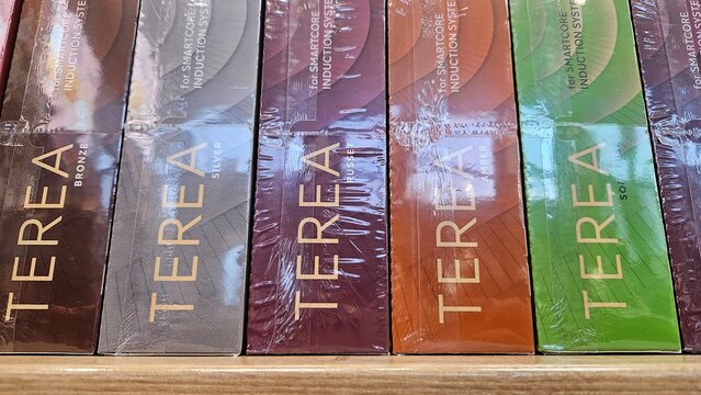 Terea Tobacco Sticks for IQOS Displayed in Colorful Packaging
