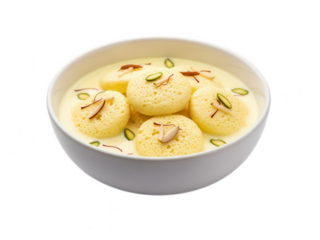 Rasmalai Indian Dessert in Creamy Sauce graphic image