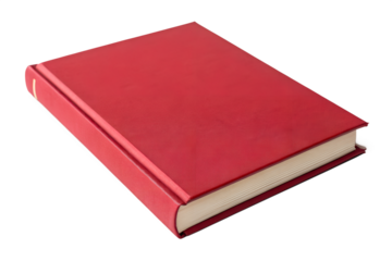 Timeless red hardbound book, a source of profound knowledge and captivating stories, representing learning, education, and the intellectual journey of discovery