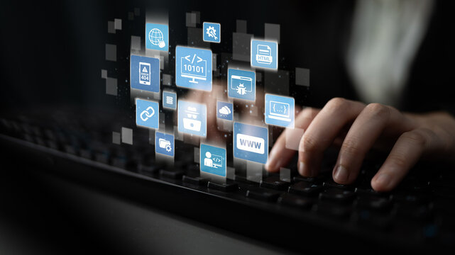 Software development with coding overlays, programming languages, developer tools, mobile app creation, and advanced programming for digital product development and software solutions. Entice - Powered by Adobe