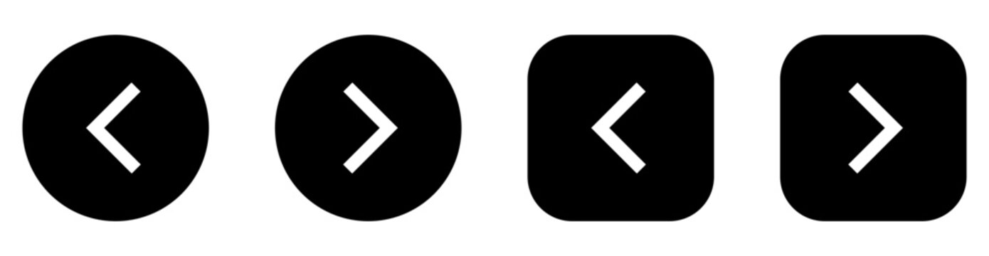 Left, right icon set