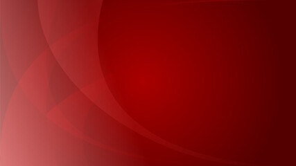 Abstract Red Background with Gradient Curves
