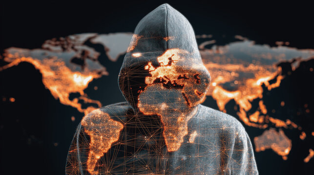 Hacker are planning to hack and attack networks and cyber security , innovative Smart city and graphs with statistics to analyze business potential and predict future developments in company growth.