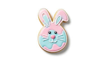 Fototapeta premium Colorful Easter Bunny Cookie Decoration