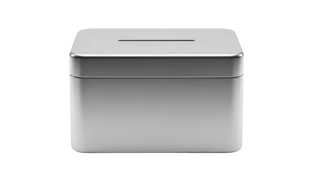 Metal Ballot Box with Slot - Powered by Adobe